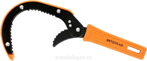 Ключ масляного фильтра зажимной-серп D=65-110мм АвтоДело
