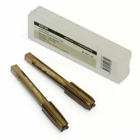 Комплект метчиков 2 шт, М10х1,25 мм. "ДТ"