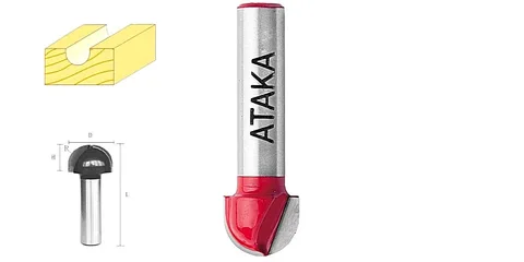 Фреза Атака пазовая галтельная D12,7/ф8/H9,5 =38166=