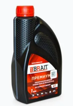 Масло минеральное BRAIT PREMIUM для 4-х тактных двигателей SAE 10W-40 API CG-4/SJ (1л) (12 шт.)