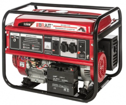 Генератор бензиновый BR5500-CU(Е) (5,0/5,5кВт,220В,50Гц,12В) электростартер, медная обм. BRAIT