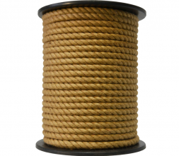 Канат джутовый крученый 14мм (100м бобина)