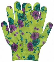 А-48 Перчатки нейлоновые садовые без облива (12 шт)