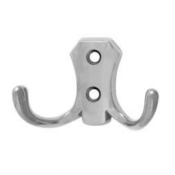 Крючок-вешалка №10 2-х рож. (хром)  &quot;Нора-М&quot;