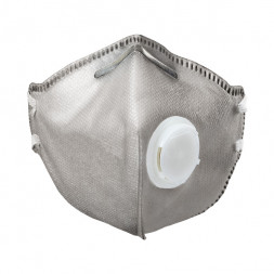 Полумаска фильтрующая  складная с клапаном с угольным слоем FFP2 (ИСТОК-СКУ FFP2) ИУ