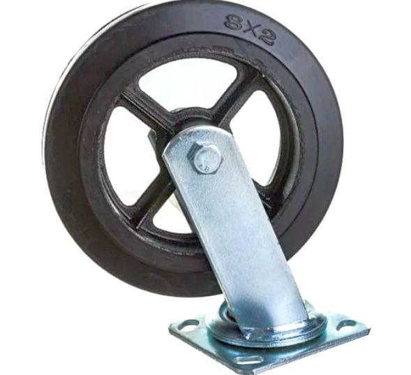 Колесо большегрузное обрезиненное поворотное 250мм SCD 85