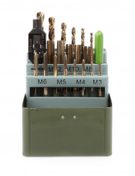 229022 Набор метчиков и сверл, 22 предм.