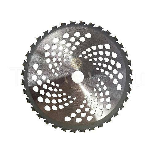 Нож для газонокосилки 40-лопастной с победитом турбо 255*25,4*1,25