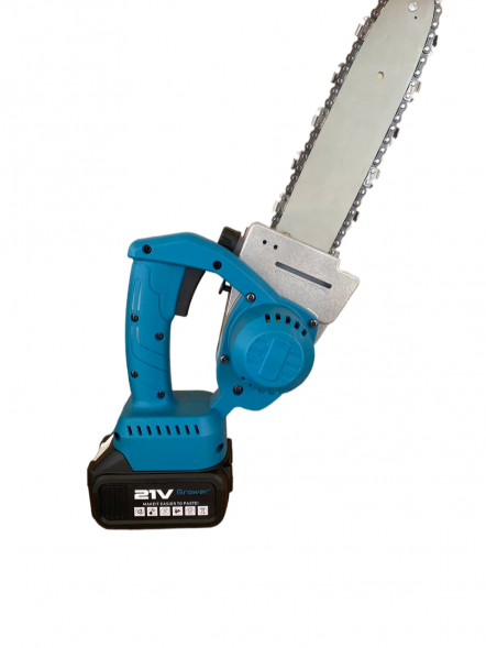 Бесщеточная 12 дюймовая цепная электрическая пила, 21v, 4Ah аккум. 2шт, Кейс, З/У GROWER