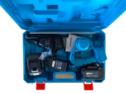 Бесщеточная 12 дюймовая цепная электрическая пила, 21v, 4Ah аккум. 2шт, Кейс, З/У GROWER