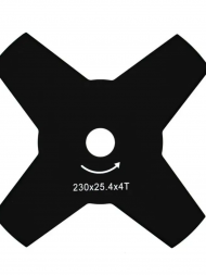 Нож для газонокосилки четырехлопастной 230* 4z*25.4 СЕБ