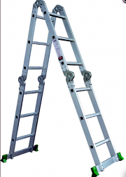 Лестница алюминиевая трансформер 4+3+3+4  (123/192/398)