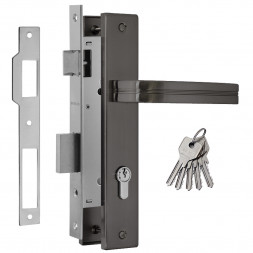 Замок врез. N106-85 К (графит) (40мм) &quot;Нора-М&quot;