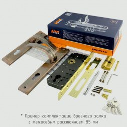 Замок врез. N106-85 К (графит) (40мм) &quot;Нора-М&quot;