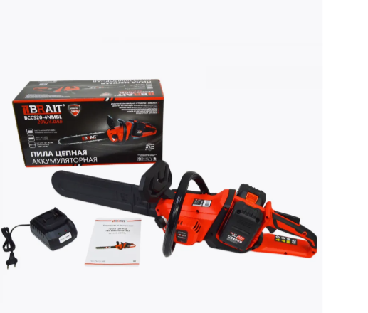 Пила цепная аккумуляторная BCCS20-4NMBL (1000Вт; шина 16&quot;,56зв; бесщеточный; 5000об/мин; коробка; 2А