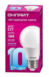 Лампа светодиодная OLL LED OLL-A60-10-230-6.5K-E27 ОНЛАЙТ (10шт)