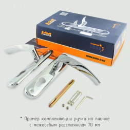 Ручка двер.на планке 23-70 мм (мат.кофе)