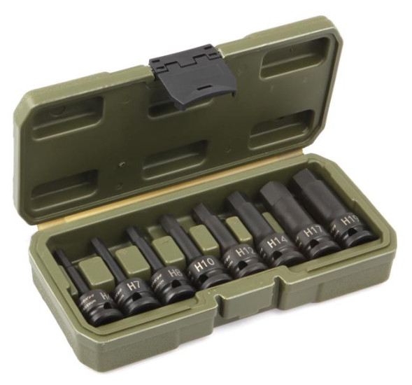 664478 Набор бит-головок ударных 1/2&quot; шестигранных, 8шт (Н6- Н19) (10шт)