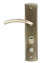 Ручка двер. на планке 396-68 мм левая мат.никель  "Нора-М"