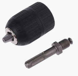 Патрон для дрели в комплекте с хвостовиком 2РС(самозажимной) SKOLE