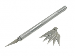 Нож для моделирования 145мм (лезвие 8*37,5мм - 6шт) SKOLE