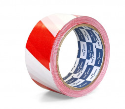 Лента для ограждения (сигнальная) 50мм*90м бело-красная Klebebander (8шт)