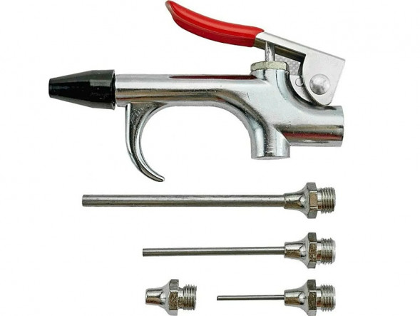 Пистолет продувочный с насадками 5 предметов