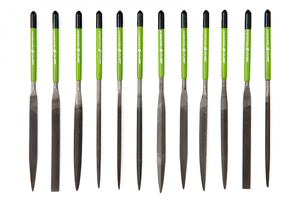 250722 Набор надфилей, 12шт, Ø 4мм, длина 160мм