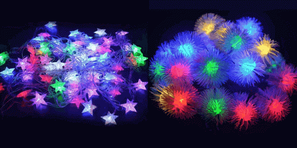 Гирлянда фигурная 40 LED 6м. (разные фигуры)