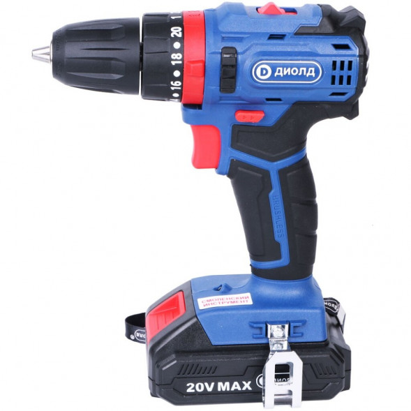 Дрель-шуруповерт ручная электрическая аккумуляторная (кейс) 2АКБ  (ДЭА-21 ЛИ-01М) &quot;ДИОЛД&quot;