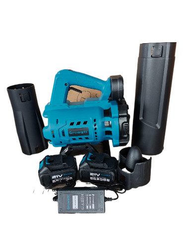 Бесщеточная аккумуляторная воздуходувка Gruwatt 2аккум 21v 4 Ah