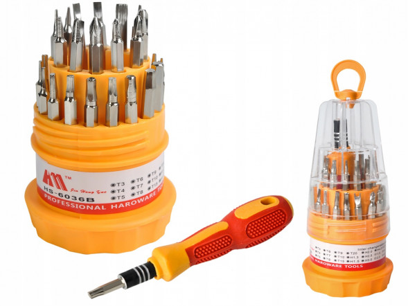 Отвертка с набором бит для точных работ 32 пр.&quot;стакан&quot; БОЛЬШОЙ 238-F