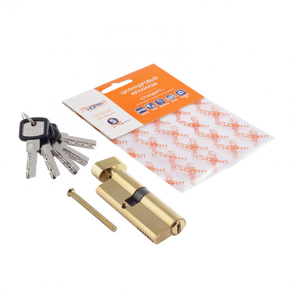 Цилиндр.мех-м ЛПУВ-90 (латунь) (55-35в)  "Нора-М"