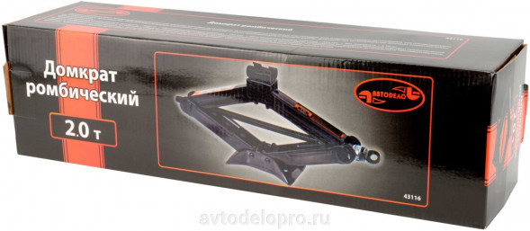 43116 Домкрат ромбический 2т  (120-395мм) АвтоДело