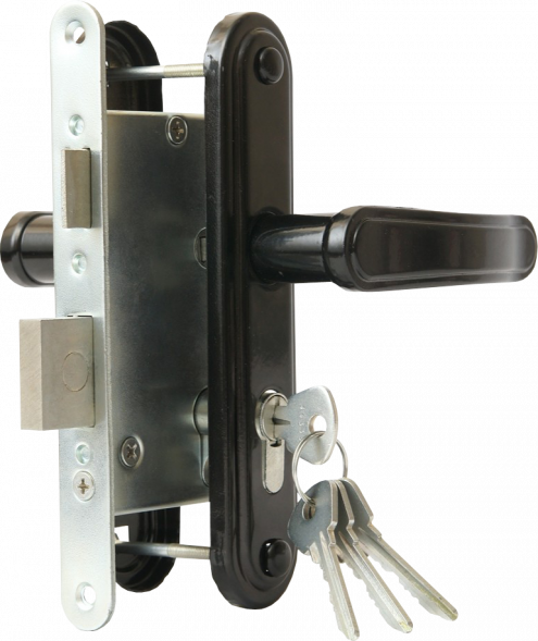 Замок врезной ГАРАНТ ЗВ4-3.03 черный