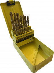 Набор сверл по металлу SKOLE 19шт.