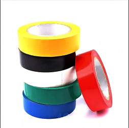Изолента ПВХ НАБОР (чер. синяя, красн. желт. зелен, белая) 0,14мм*17мм*25м