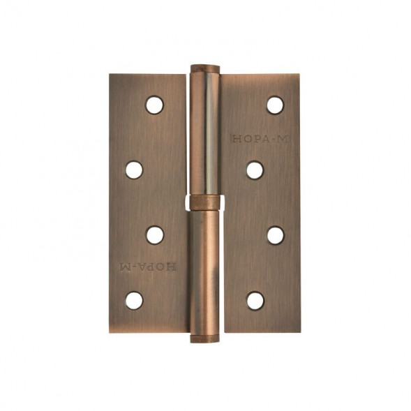 Петля сталь 750-4" (медн.покр.)правая (100*75*2,7) №2  "Нора-М"