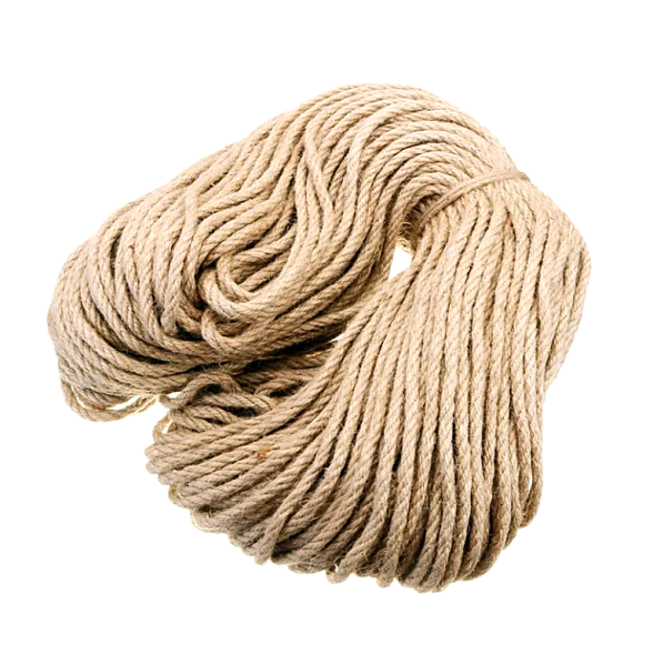 Шнур джутовый кр. 6мм 3пр. (900м)