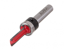 Фреза Атака пазовая прямая с подшипником D6,35/ф8/H19