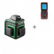 Комплект Лазерный уровень ADA CUBE 360 GREEN Basic Edition+Дальномер лазерный ADA Cosmo 50