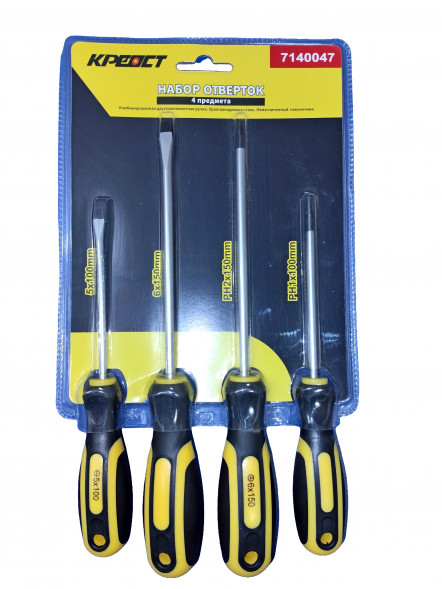 Набор отверток 4pc &quot;Креост&quot;