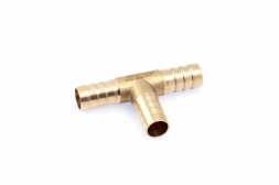 949008 Штуцер соединительный Т-образный латунный елочка 11мм