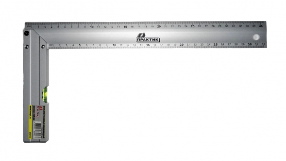 Угольник столярный алюминевый 350мм ПРАКТИК