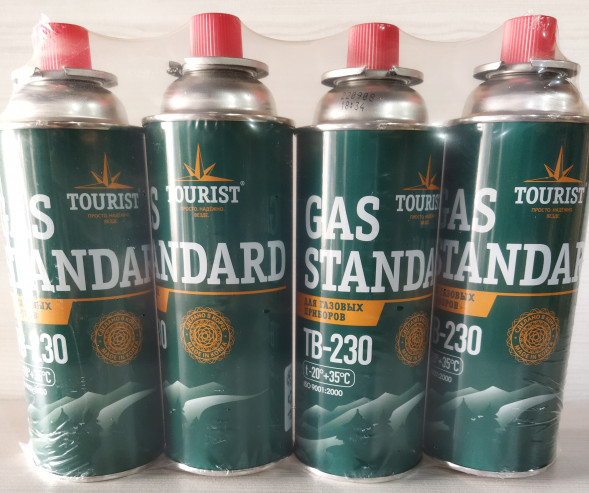 Газ для портативных приборов стандарт ТВ 230 всесезонный 220гр. made ih KOREA (4шт) (28шт)