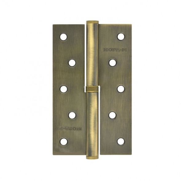 Петля сталь 750-5&quot; (брон.покр.)правая (125*75*2,7) №2  &quot;Нора-М&quot;