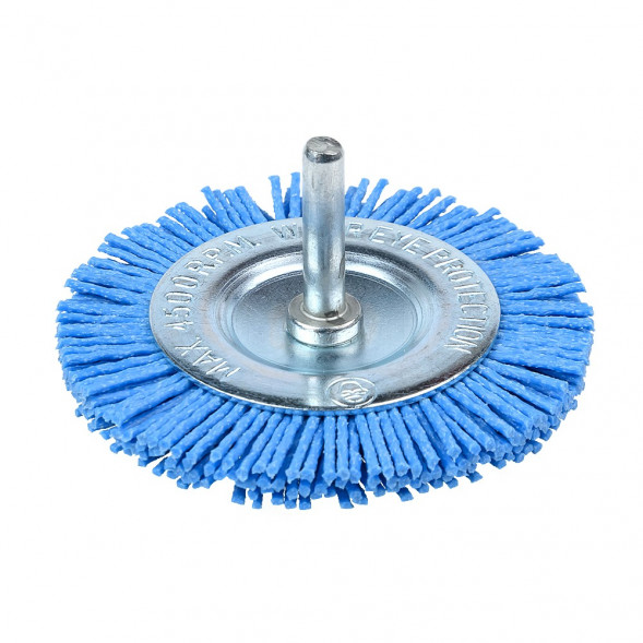 Щетка из нейлона  75мм (плоская для дрели)