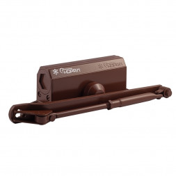 Доводчик №3s F бол. (до 80кг) (коричневый) морозостойкий с фиксацией "Нора-М"