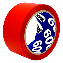Скотч упаковочный 48ммх50м 600 (красная) (6шт)Klebebander