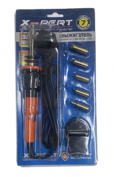 Выжигатель с насадками (7 предметов) 30Вт SPARKLUX